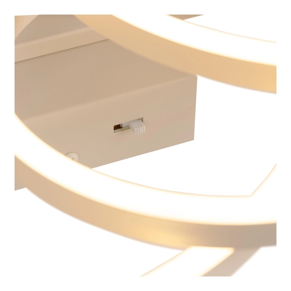 Moderne Deckenlampe Nicola Sandbraune Ecke Lucide 5411212531193