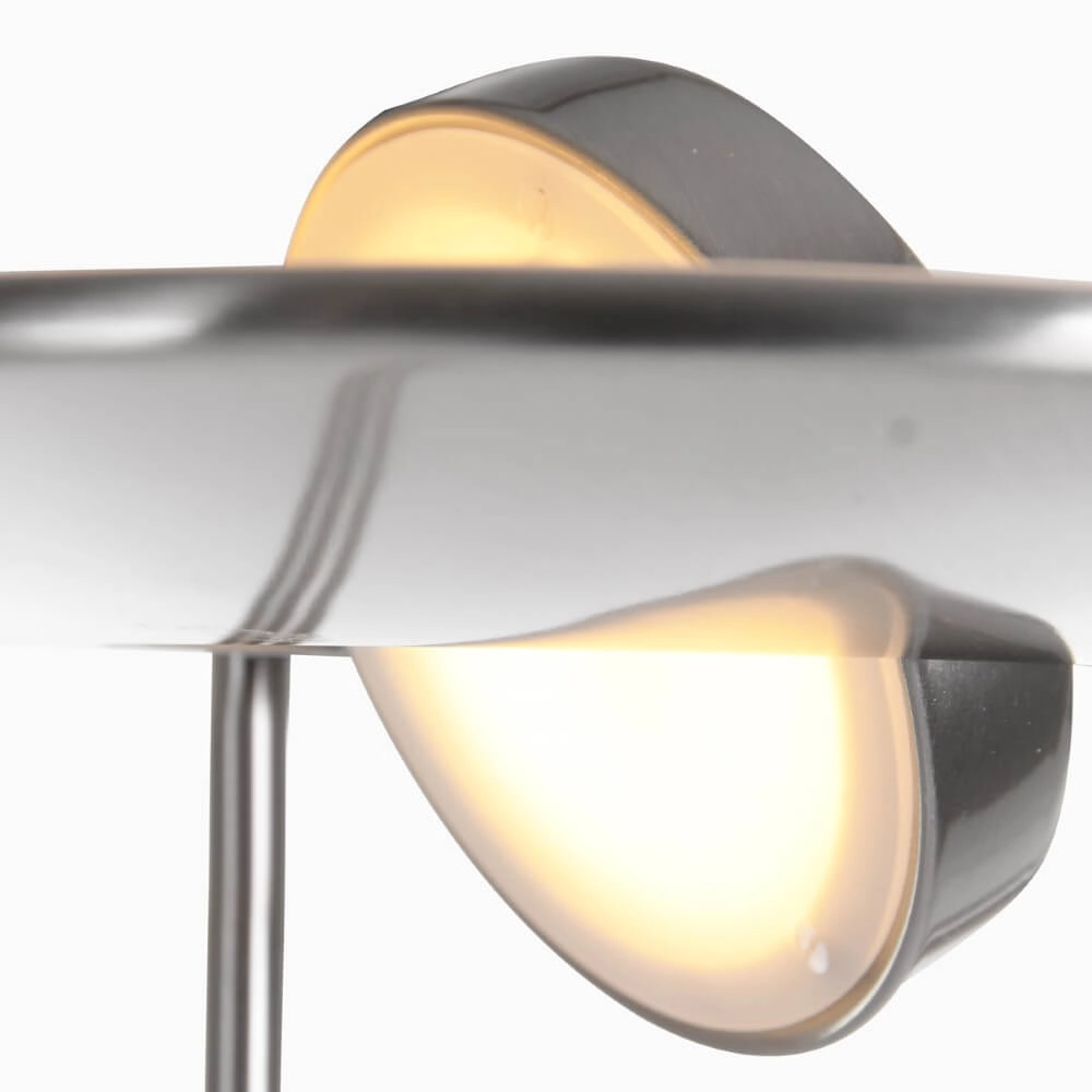 LED-Leselampe Zodiac 2-leichter Metallgrau Steinhauer 8712746122824