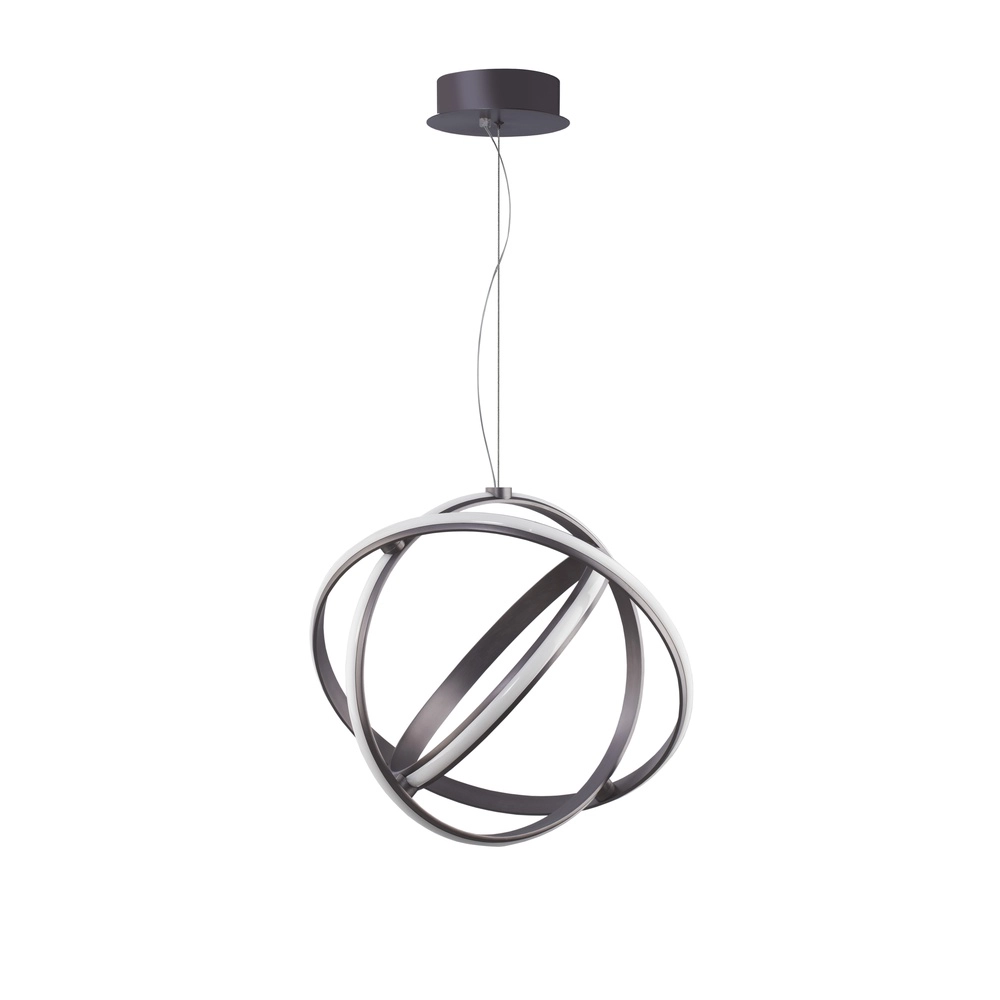 Pendelleuchte Pertone S Ø 50cm schwarz mit lila Glanz Lyora 5212017419699