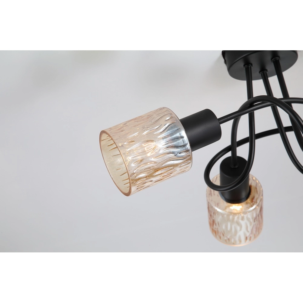 Deckenlampe Knot schwarz 5-flammig Searchlight 5053423301969