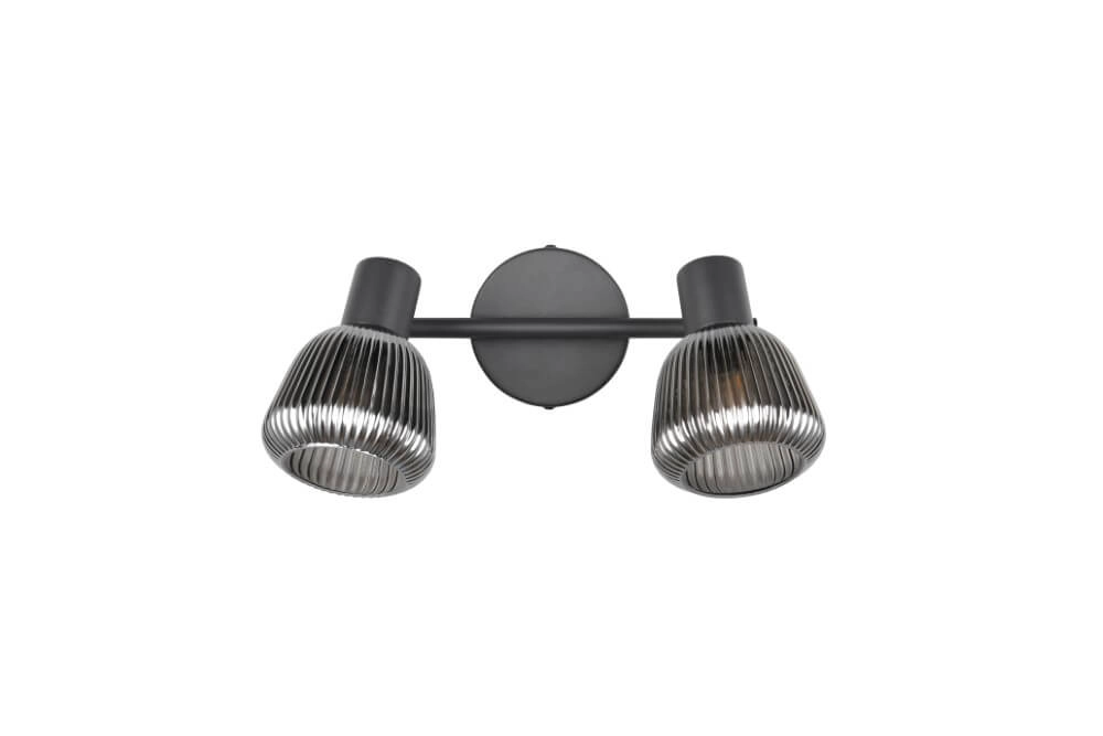 Doppelte Deckenleuchte Tarifa mit geripptem Glas Trio 4017807615838