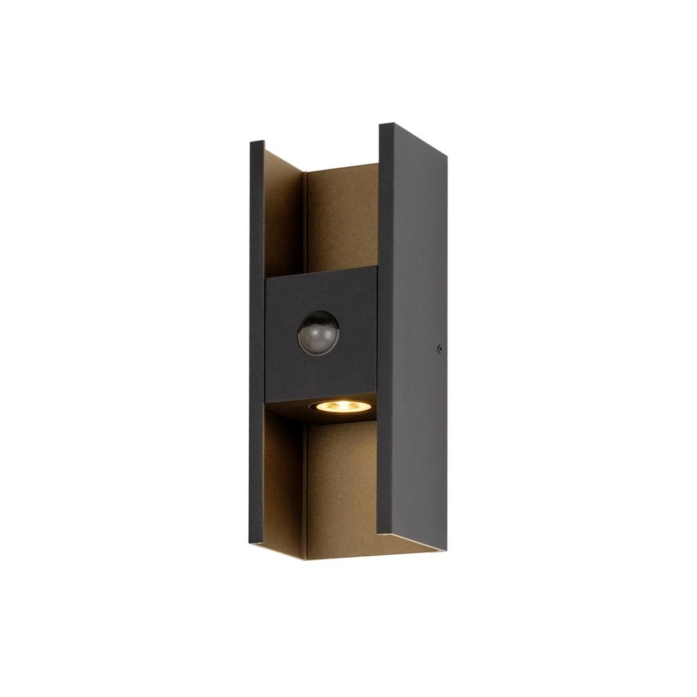 Wandstrahler Flatt Schwarz mit Sensor SLV 4024163306461
