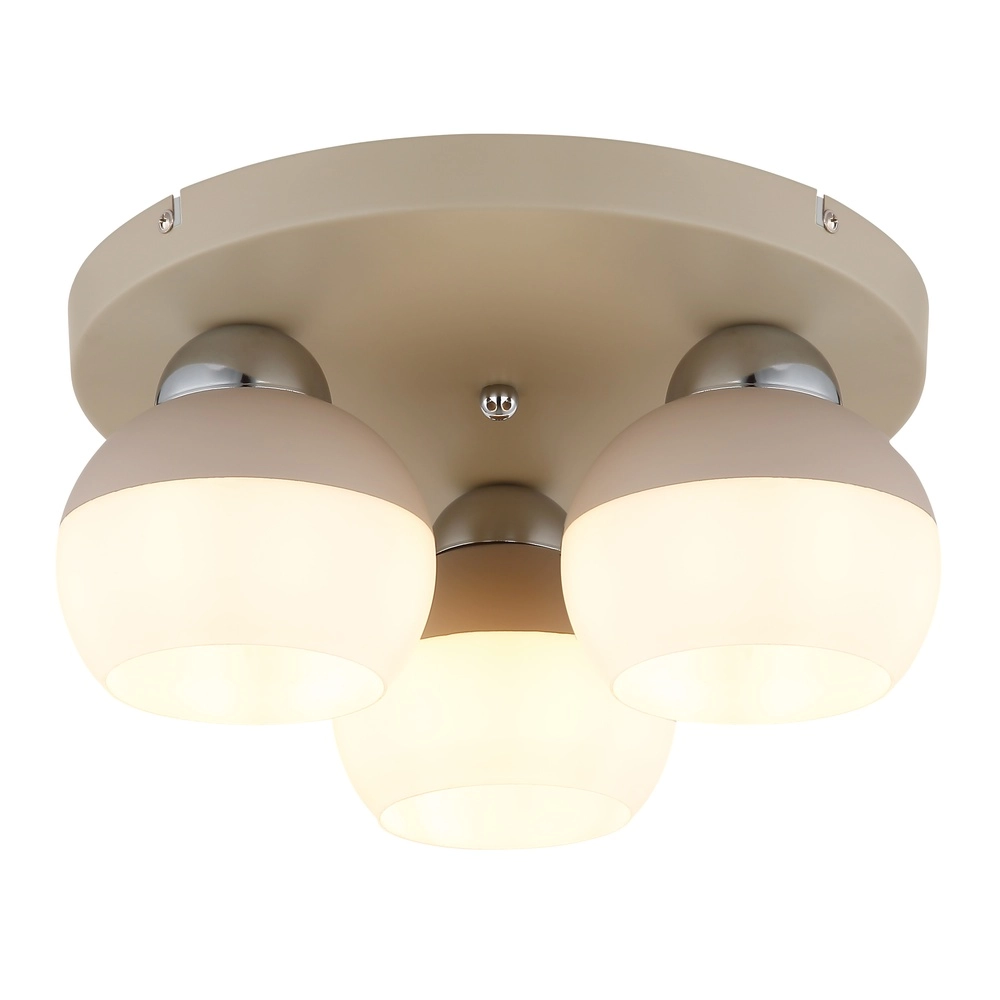 Deckenlampe Ragusa 3-hell sandbraun Globo 9007371569793