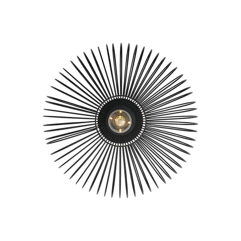 Deckenleuchte mit Lamellen Beroni schwarz Ø 40cm Nordlux 5704924018473