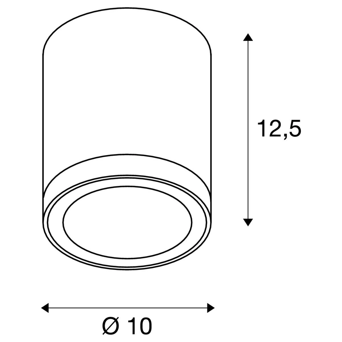 Deckenleuchte Enola Round M SLV 4024163235846