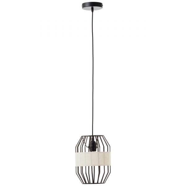 Hängelampe Slope 23 cm schwarz mit Sandfarbe Brilliant 4004353394645