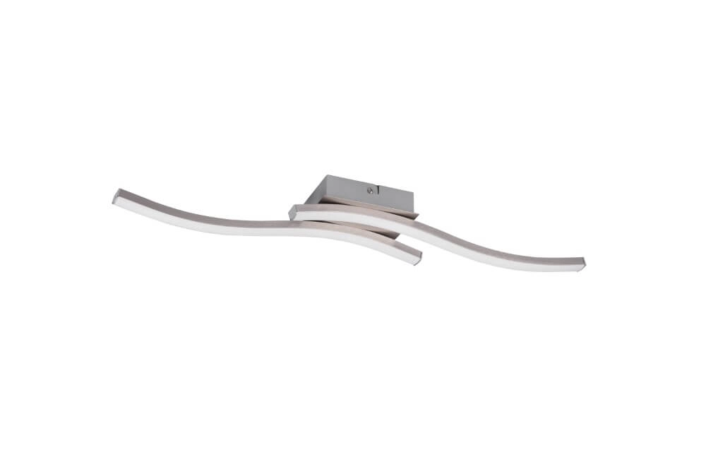 LED-Deckenleuchte Route Edelstahl 4000K Trio 4017807521696