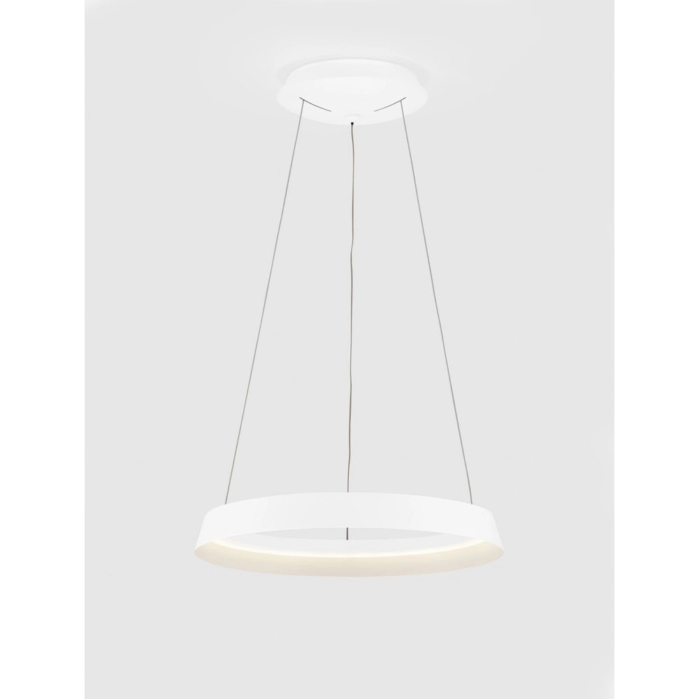 Design-Pendelleuchte Ormi Ø 45cm weiß