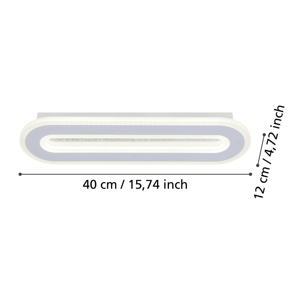 LED-Wandlampe Macchioni 40 cm – weiß Eglo 9008606316328