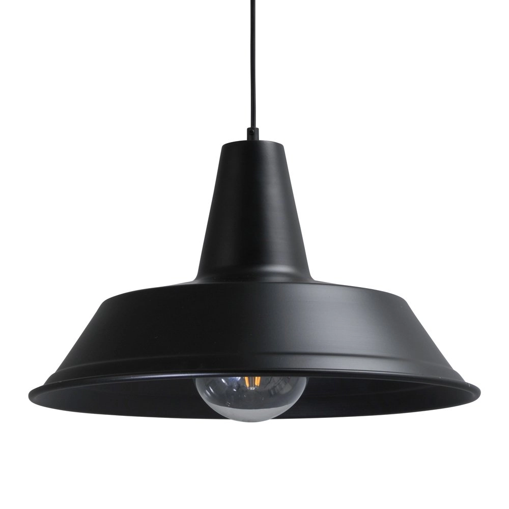 Schwarze Retro-Pendelleuchte Industria 45