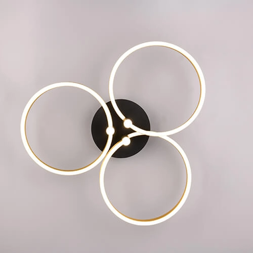 Geschwungene LED-Deckenleuchte Caruso Gold - Ø 65,5 cm Trio 4017807612967