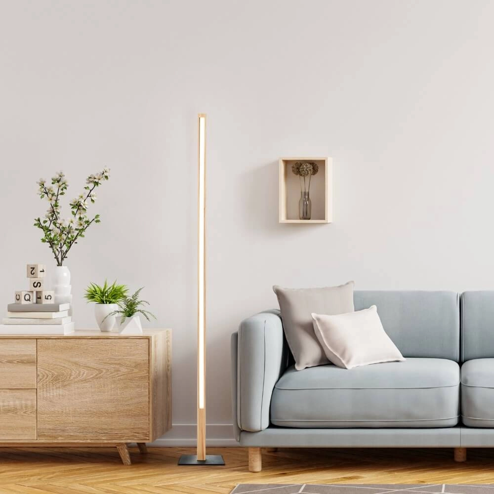 Stehlampe aus Holz Arion 120cm Brilliant 4004353425776