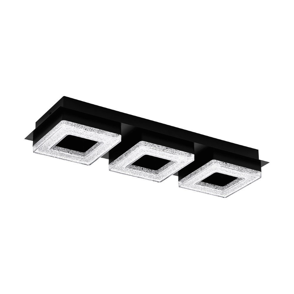 LED-Deckenlampe Fradelo 1 3x4w - 3000k - 46 cm schwarz Eglo 9002759993252