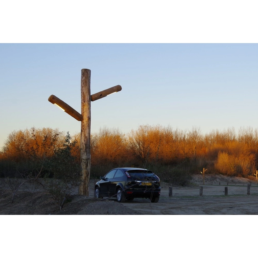 Holzdoppellaterne Alto Kastanie - 3M - 3000K