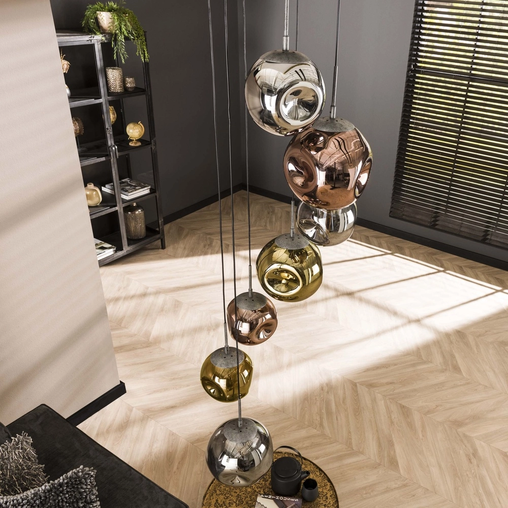 Vide Pendellampe Stellar 7 Glaskugeln Lyora 8716803511699