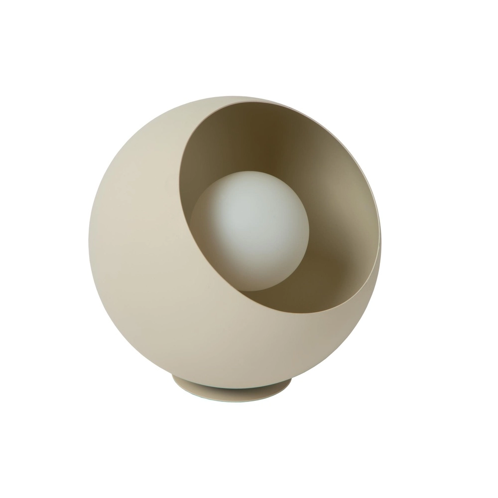Tischlampe Doredos Ø 20 cm sandbraun