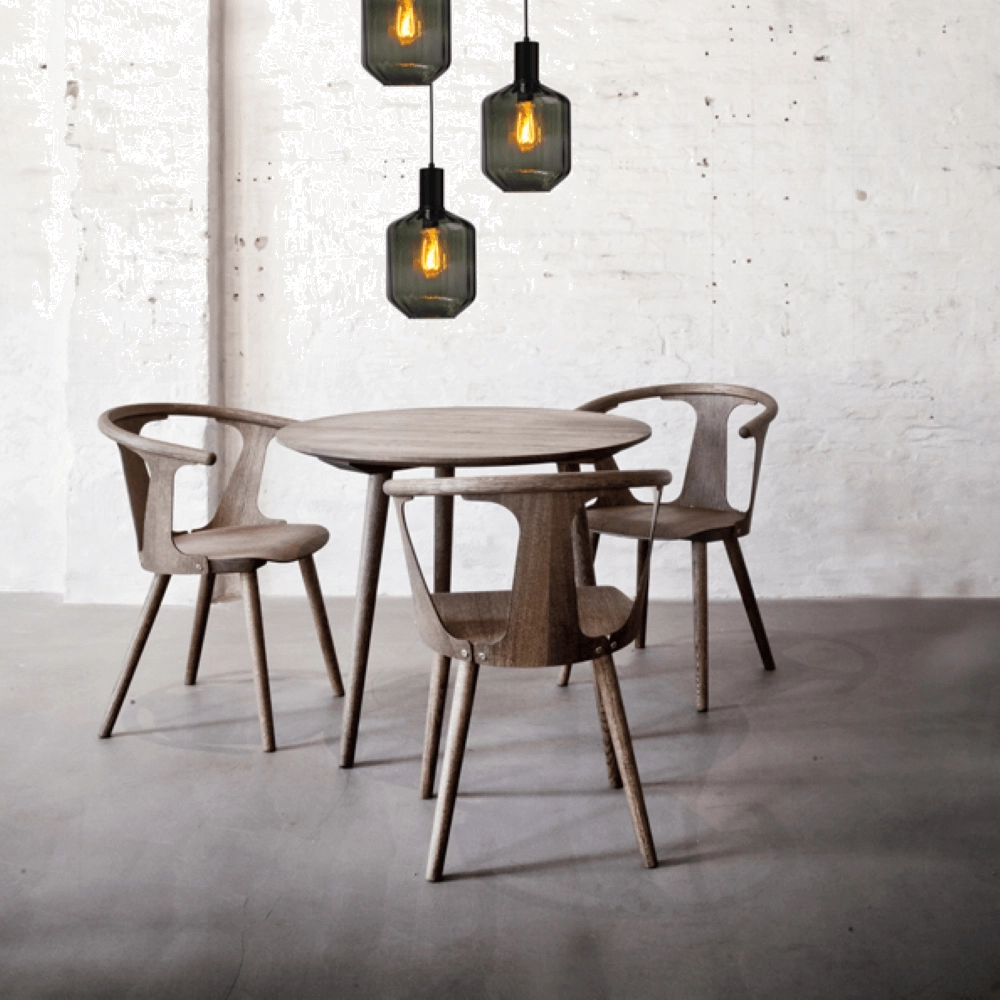 3-flammige Loft-Hängelampe - Schwarz - Porto mit grünen Jagger-Gläsern Masterlight 8718121270852