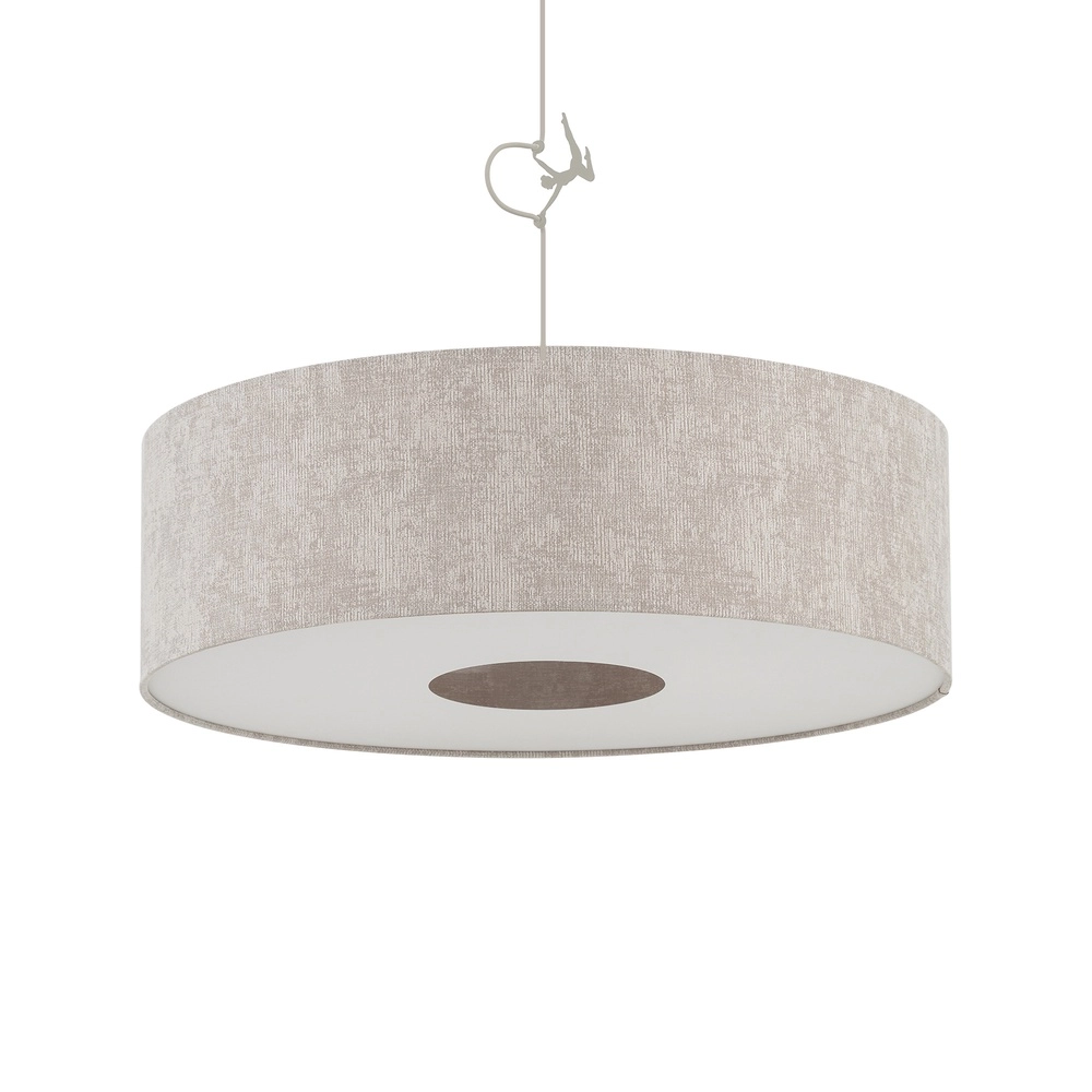 Pendellampe Cedro sandbraun Ø 65 cm Lyora 5903139116664