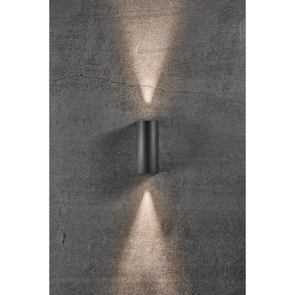 Up & Downlighter Asbol schwarz abgerundet Nordlux 5701581401389
