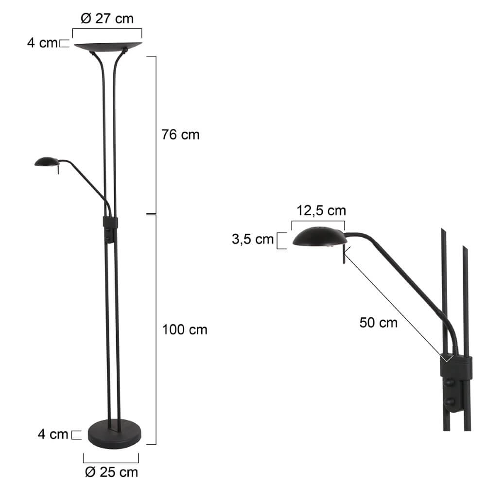 Design-Leselampe Biron mit LED Steinhauer 8712746146837