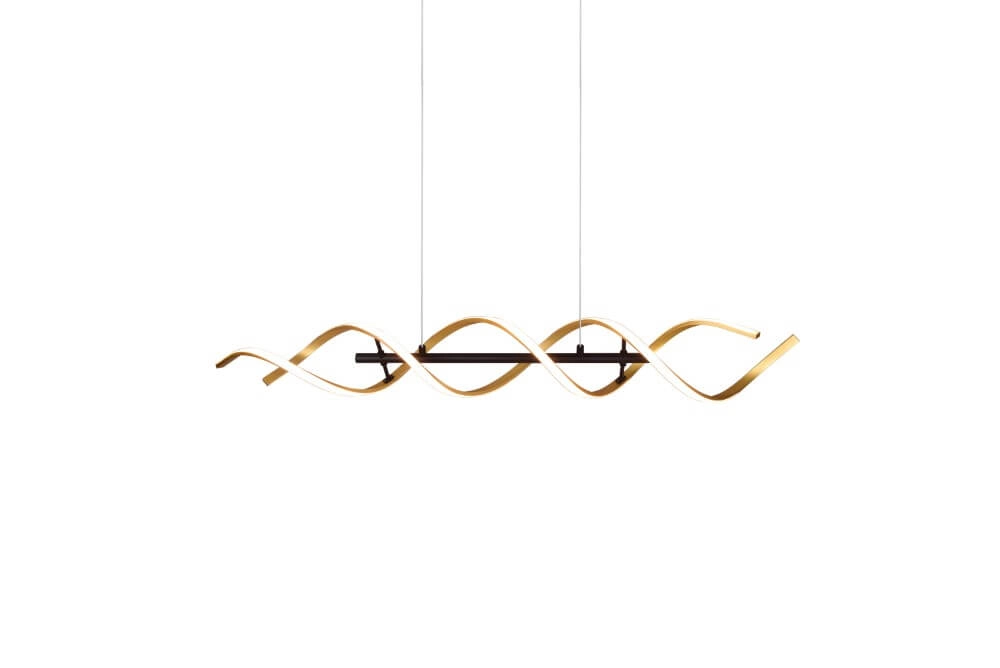 Design-LED-Hängelampe Sequence schwarz mit gold Trio 4017807540734