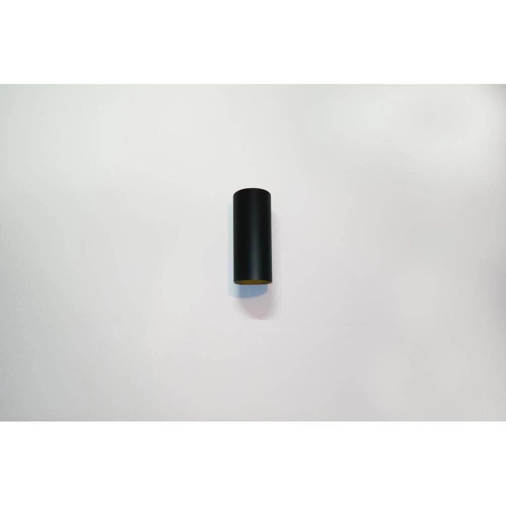 Design-Aufbaustrahler Roulo Schwarz mit goldenem Up & Down Artdelight 8719831731206