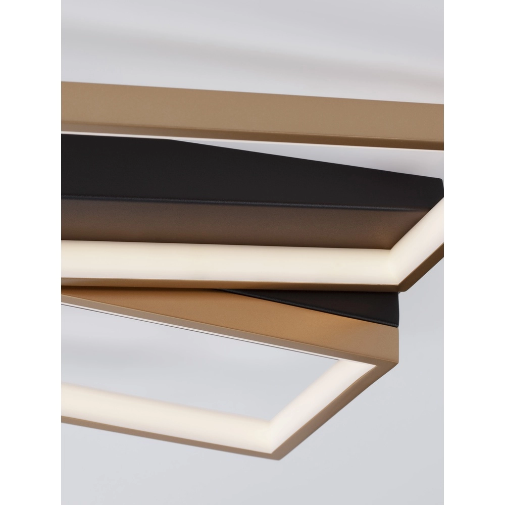 Design-Deckenleuchte Elize schwarz mit gold Lyora 5212017433145