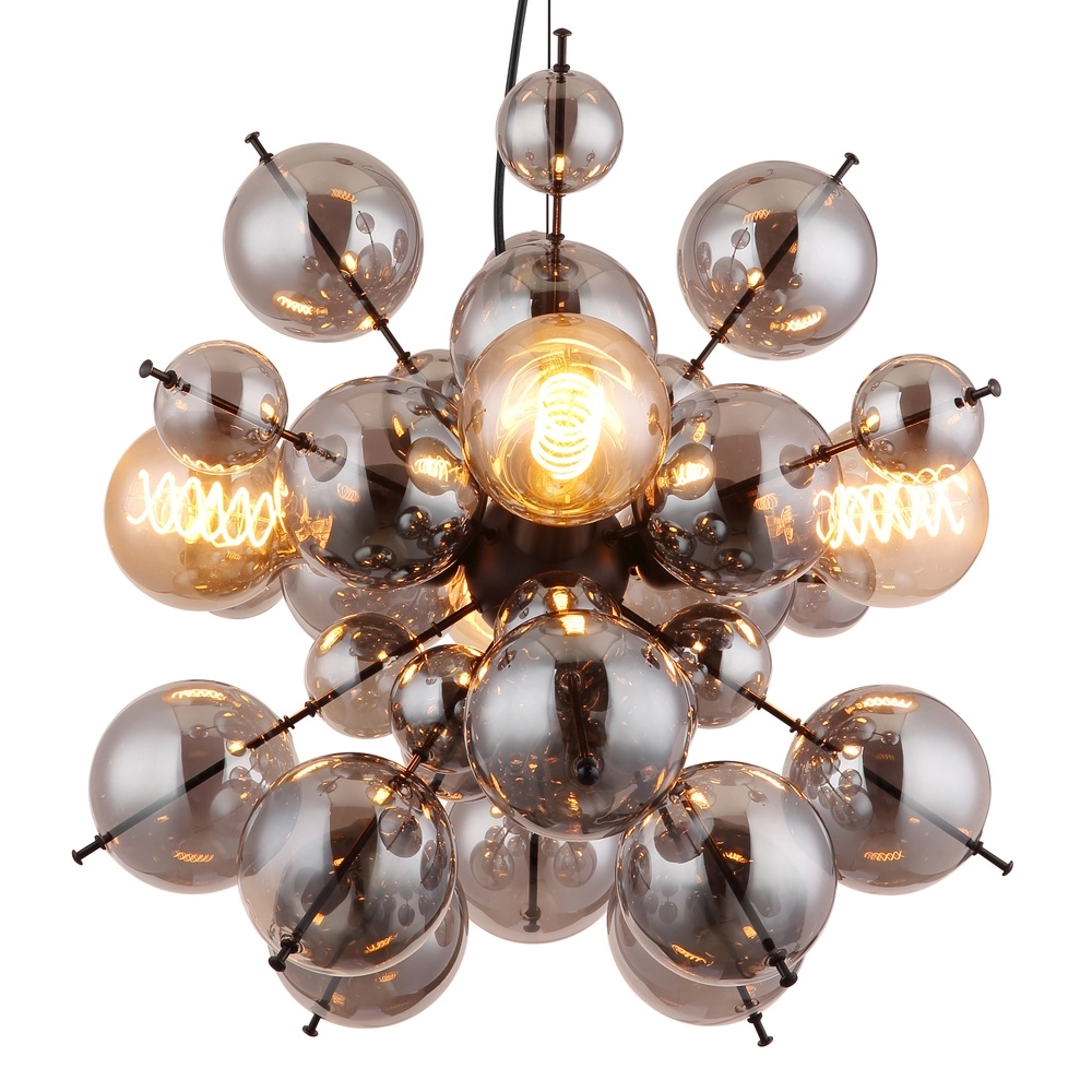 Einzigartige Pendellampe Udo Rauchglas Ø 51 cm Globo 9007371506170