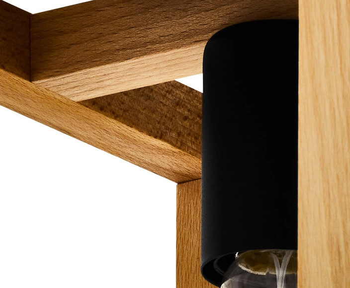 Holz-Deckenlampe Blackcrown 1 Eglo 9002759321468