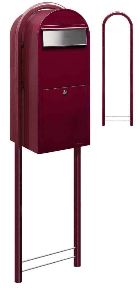 Briefkasten Jumbo 3005 i Burgund Bobi 6417237026194