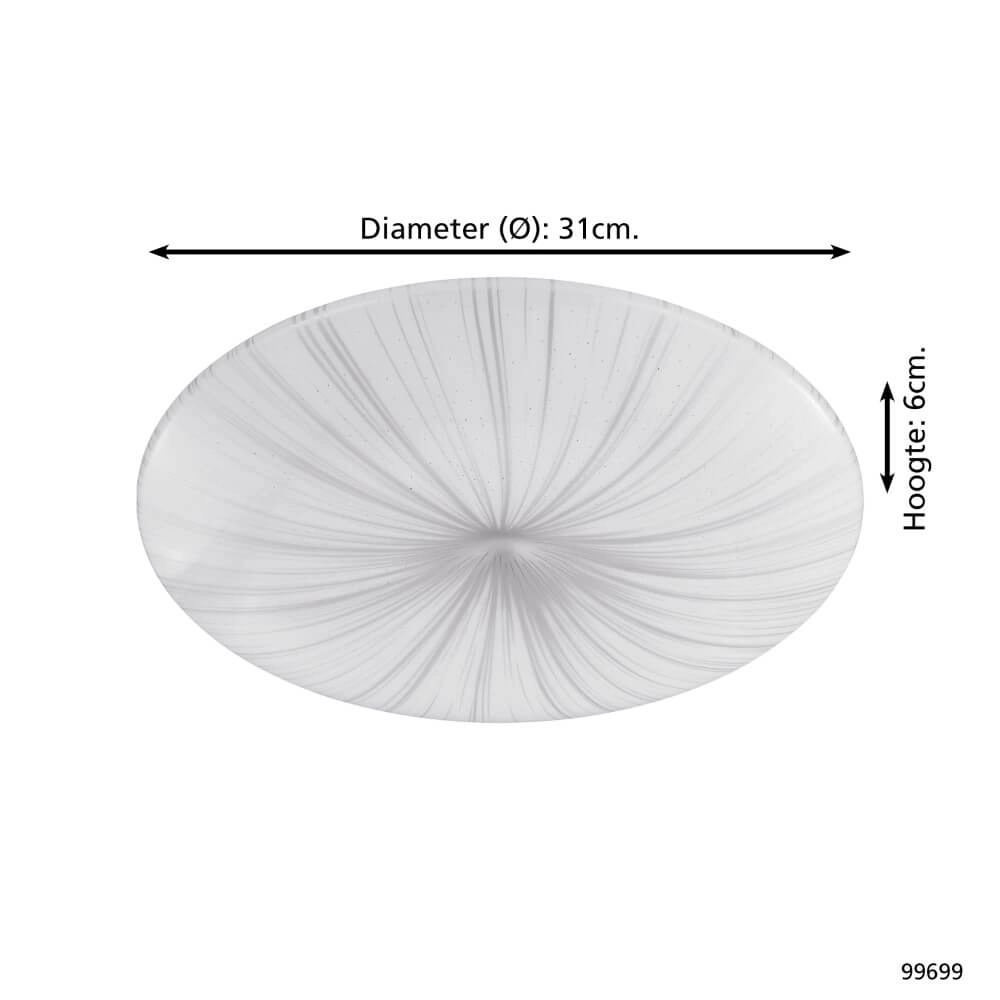 LED-Deckenleuchte Nieves Ø 31cm Eglo 9002759996994