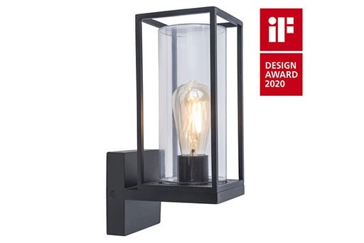 Design-Wandleuchte Flair Schwarz - Red Dot Award