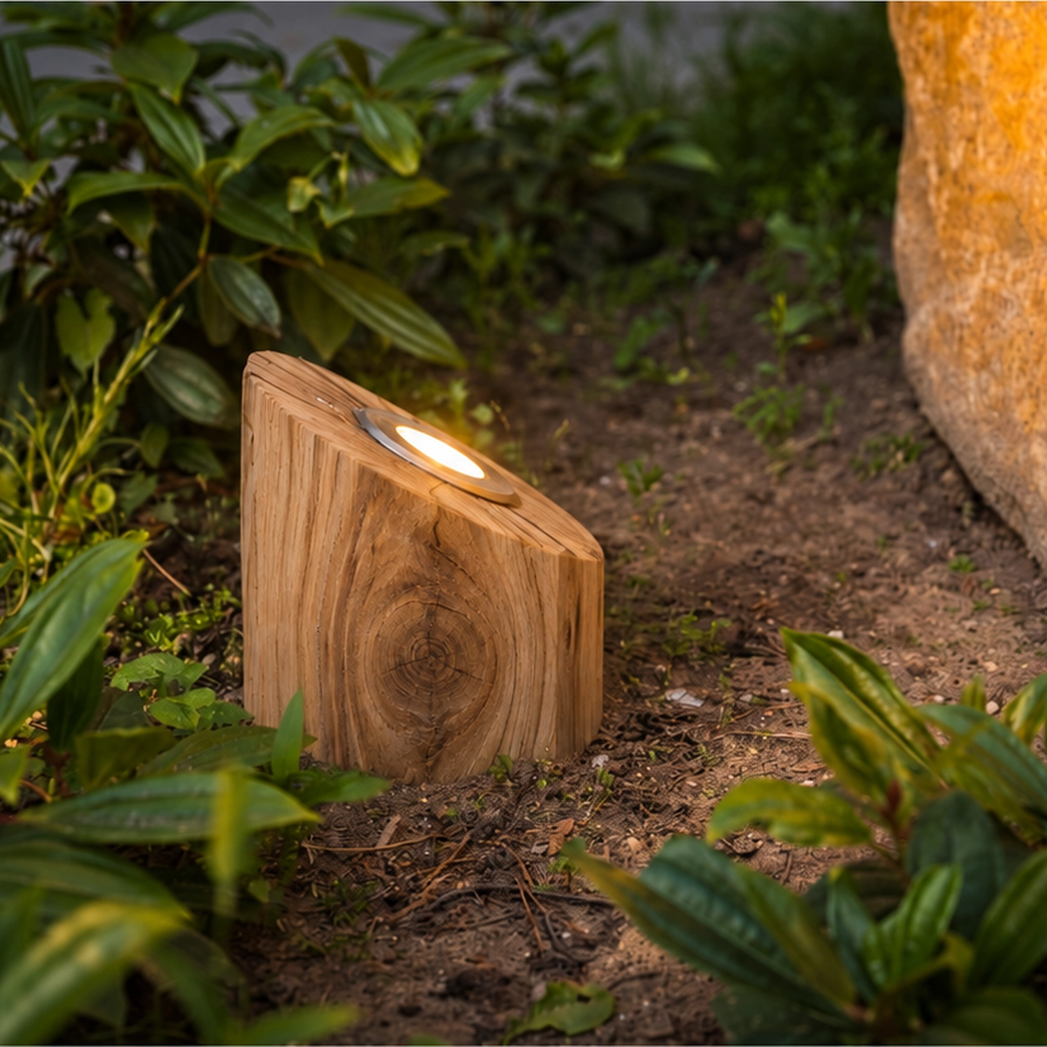 Holz-Uplighter Basso Kastanien – 40 cm – 2700.000 km