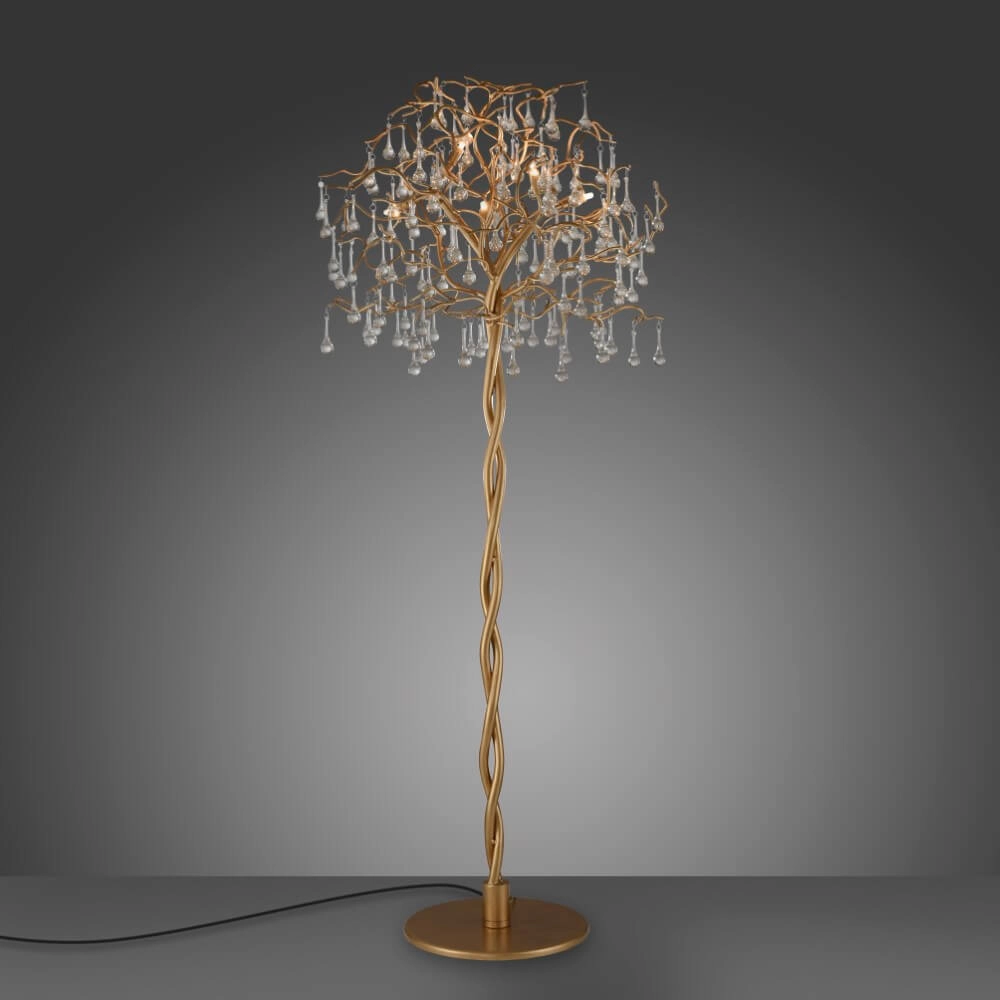 Stehender Kronleuchter Icicle antikes Messing Paul Neuhaus 4012248332931