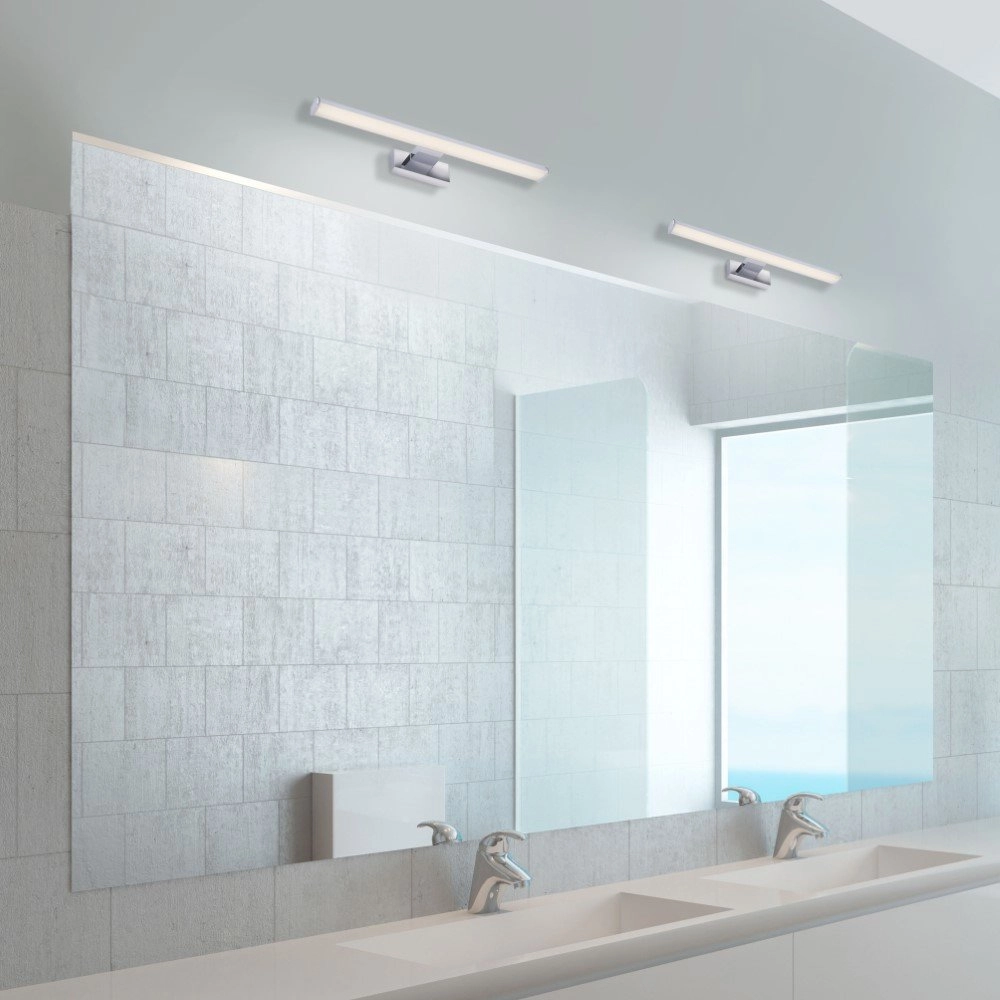 Spiegel Wandleuchte Mattis 40 cm chrom Just Light 4043689961725