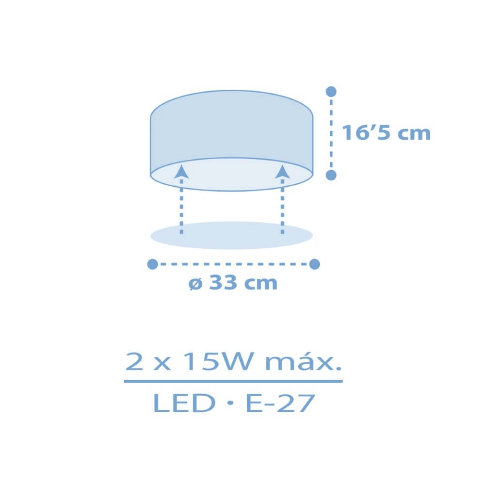 Stern-Deckenleuchte Star light Blau Dalber 8420406003375