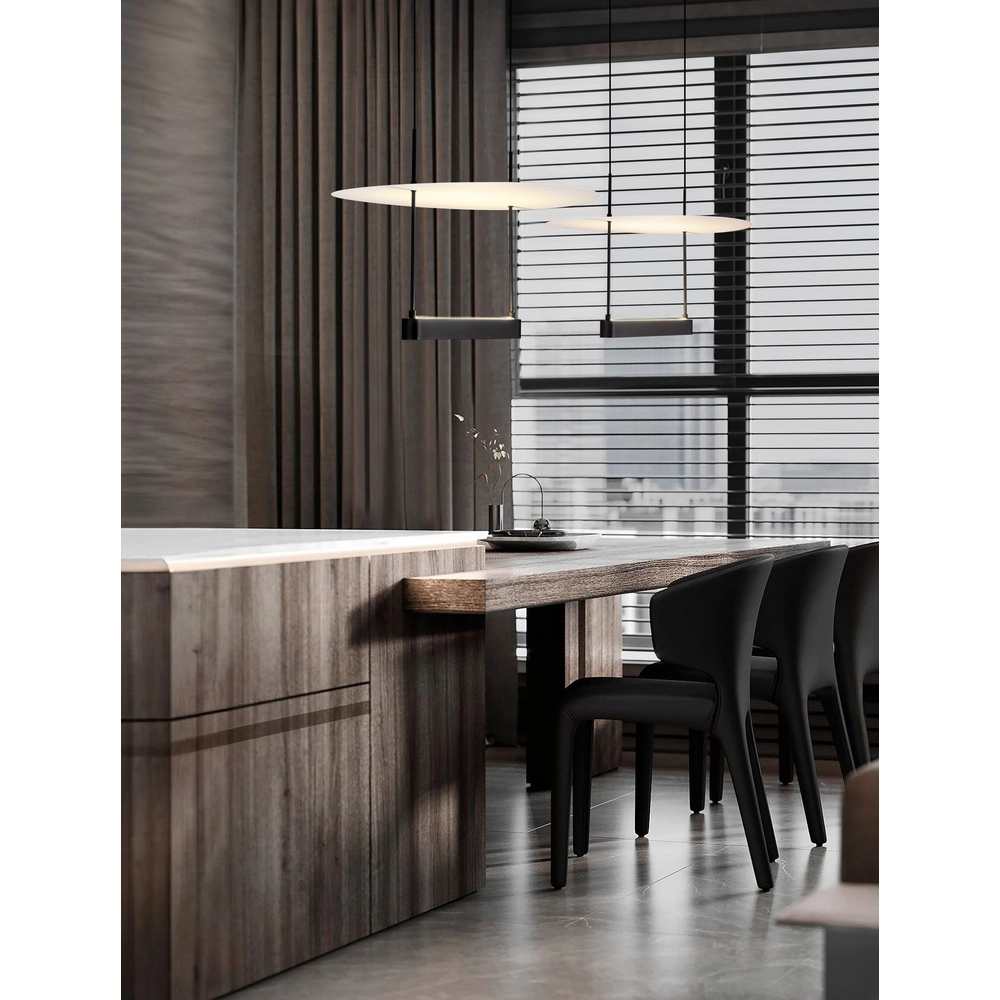 Design-Pendelleuchte Diona Ø 40cm schwarz mit weiß Lyora 5212017451422