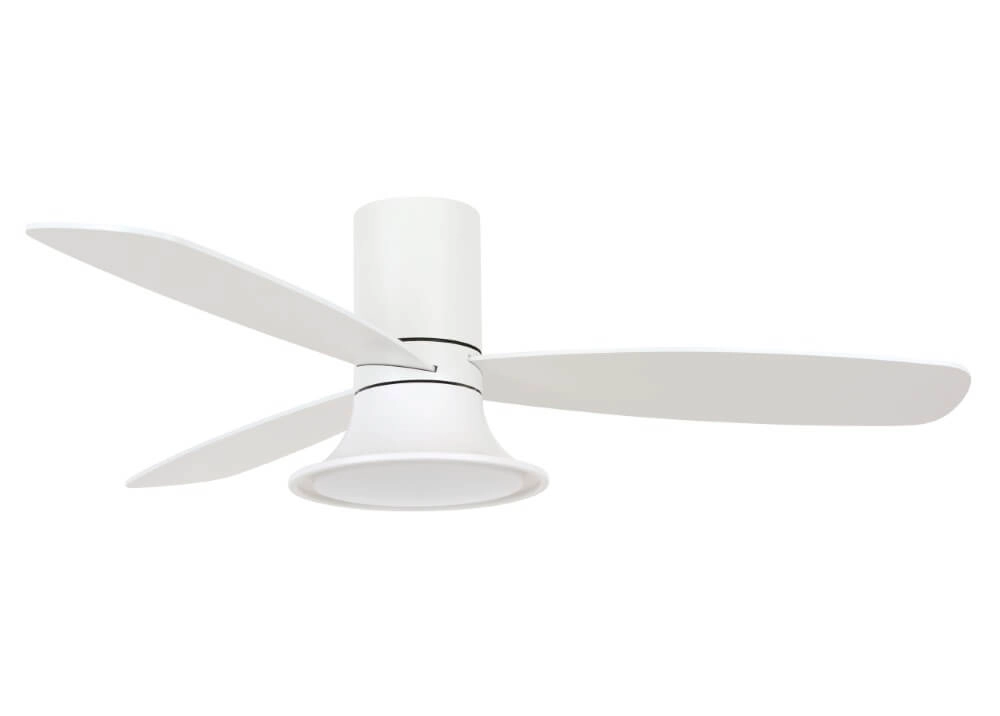 Weißer Ventilator mit Lampe Flusso Ø 132cm Beacon 9333509151777