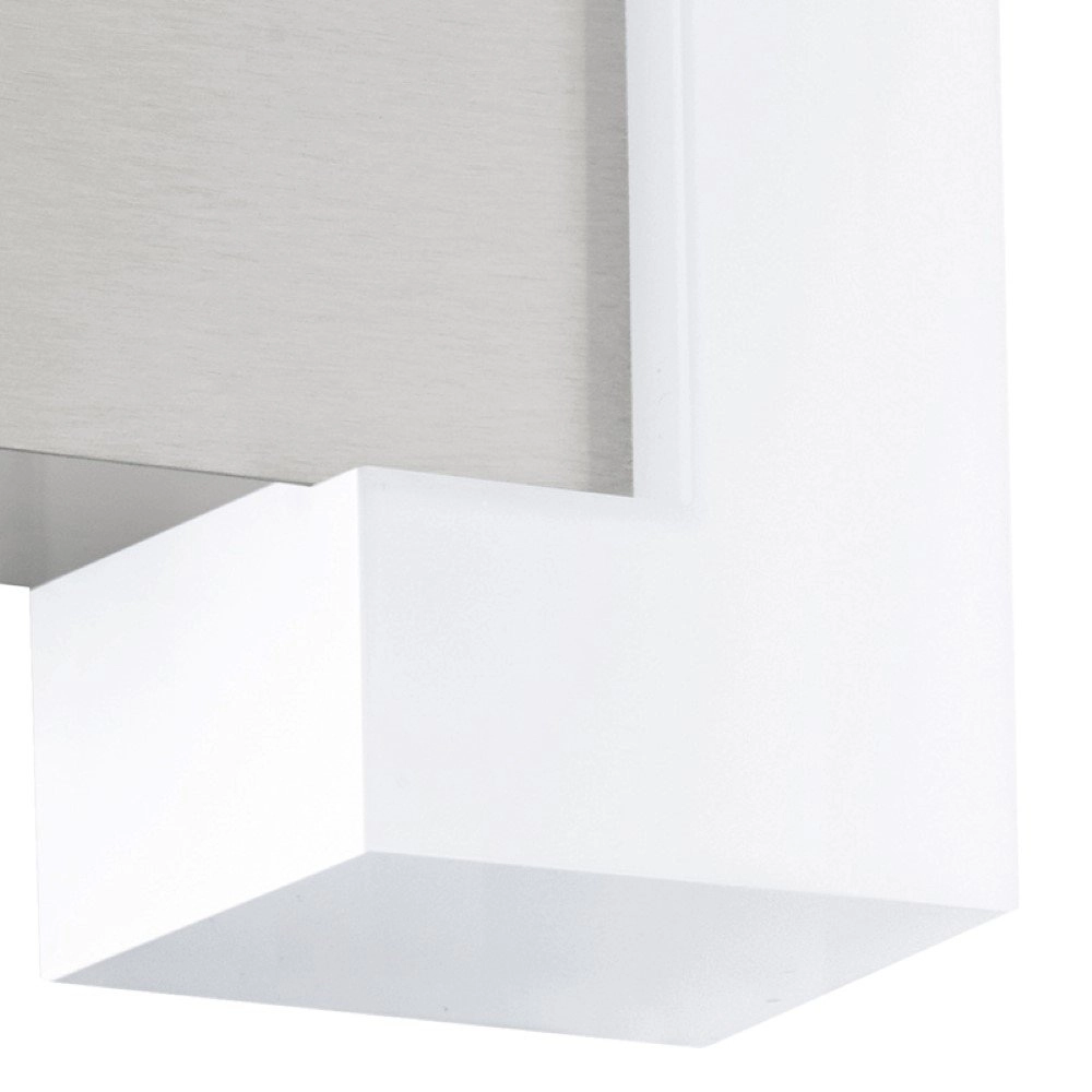 LED-Außenleuchte Sitia 18 cm Edelstahl mit Weiß Eglo 9002759959876