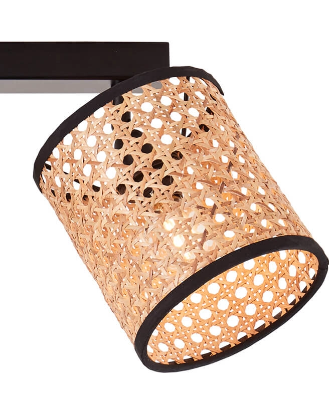 Flecken Wiley 4-helles Schwarz mit Rattan Brilliant 4004353394850