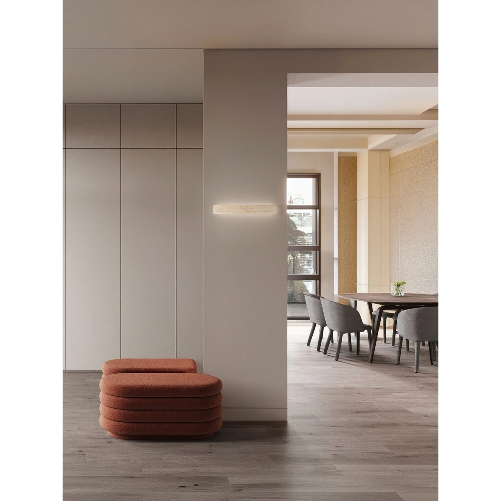 Elegante Wandlampe Alyssa Sandbraun