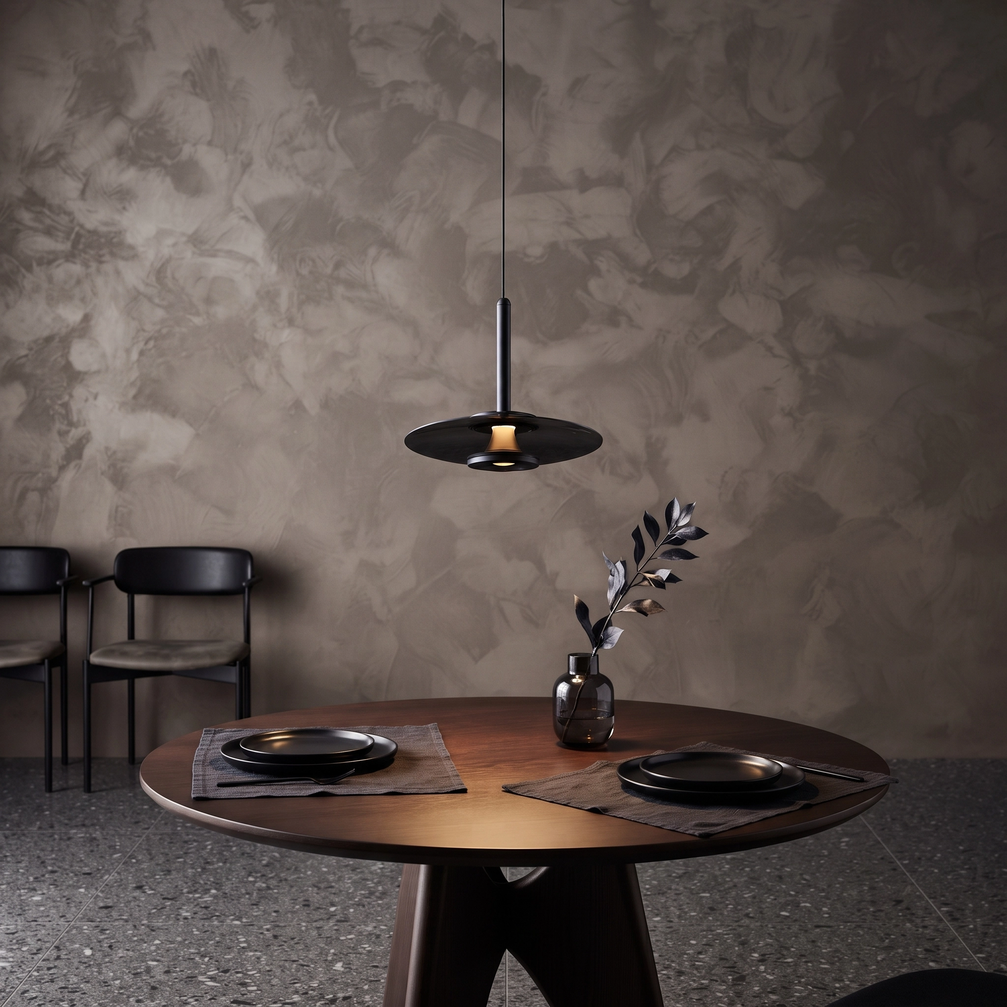Design-Pendelleuchte Madison schwarz Ø 22cm