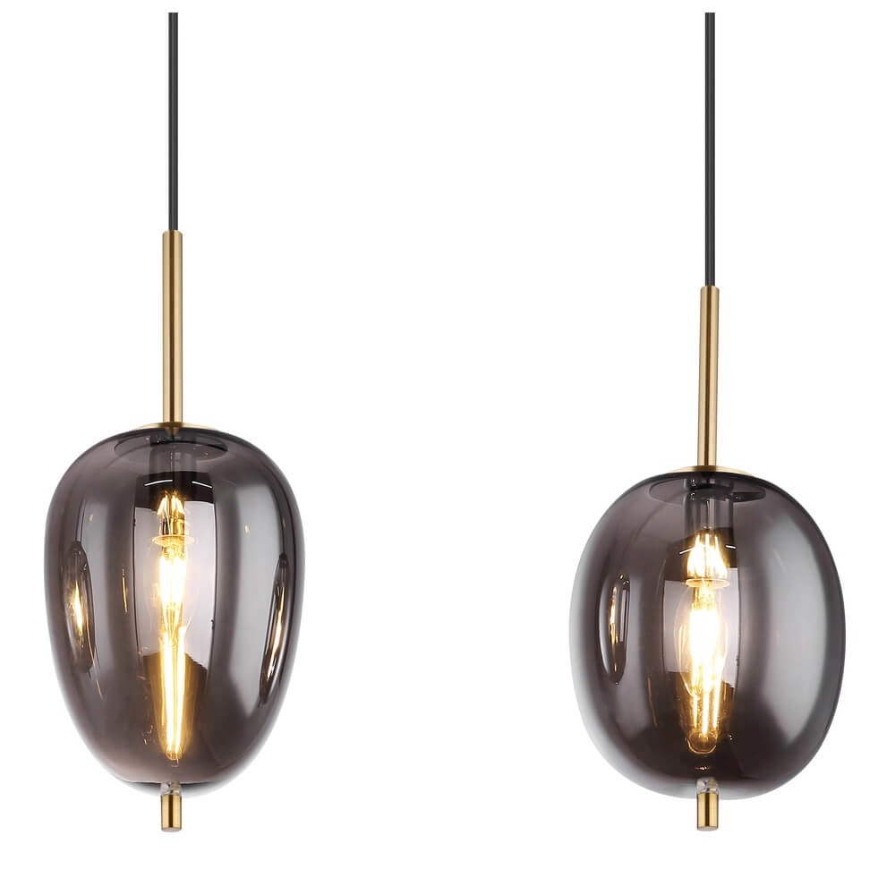 Goldene Pendelleuchte Blacky I 4-flammig Globo 9007371416042