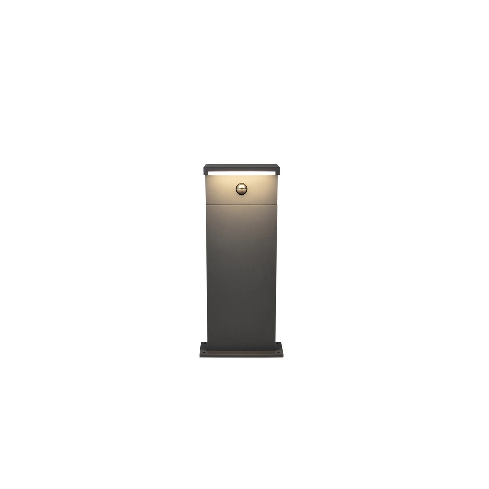 Moderne Gartenlampe Ravi Anthrazit mit Sensor 50 cm Trio 4017807686913