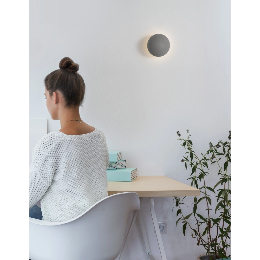 Design-Wandleuchte Netune grau Lyora 5212017428509