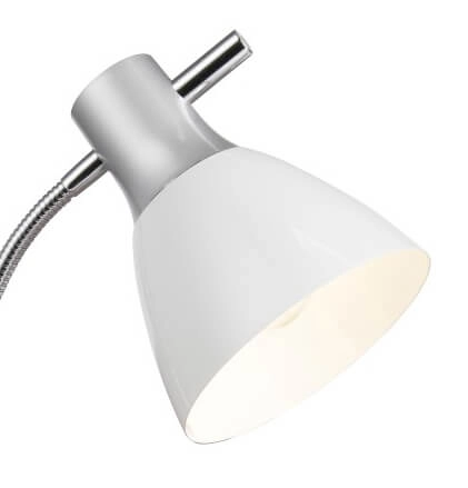 Schreibtischlampe Jan silber mit weiß Brilliant 4004353121609