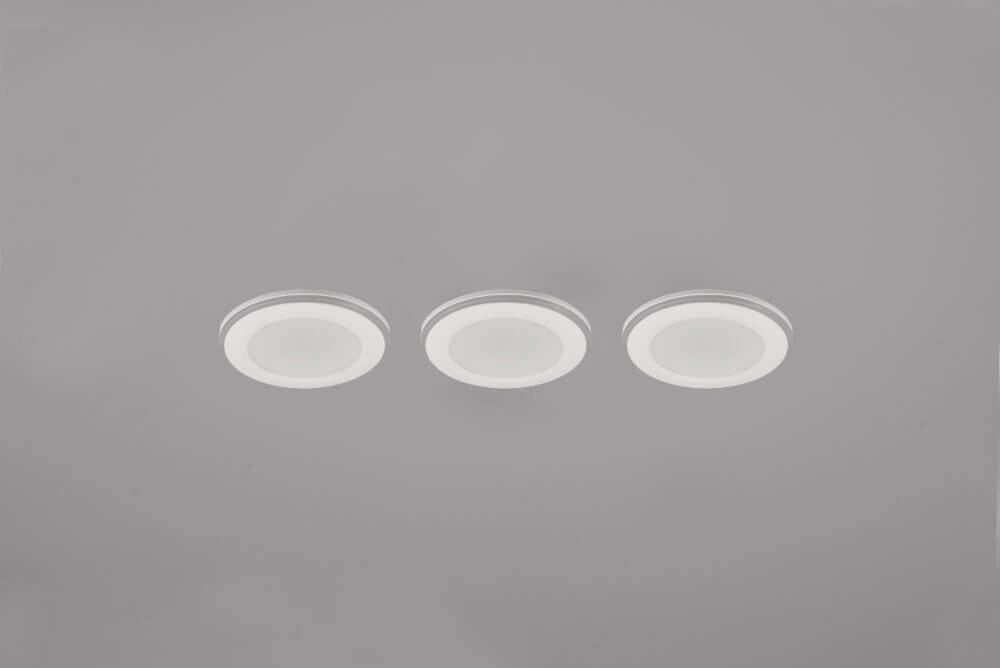 Weiße Einbaustrahler Argus 3er-Set Trio 4017807574494