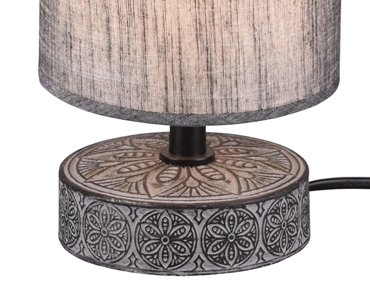 Graue Tischlampe Marie grau Trio 4017807456714