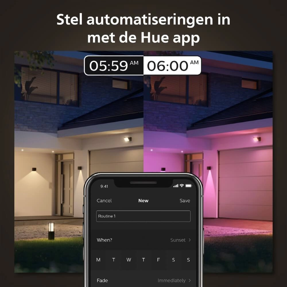 Außenleuchte Down Hue Resonate Philips 8719514466777