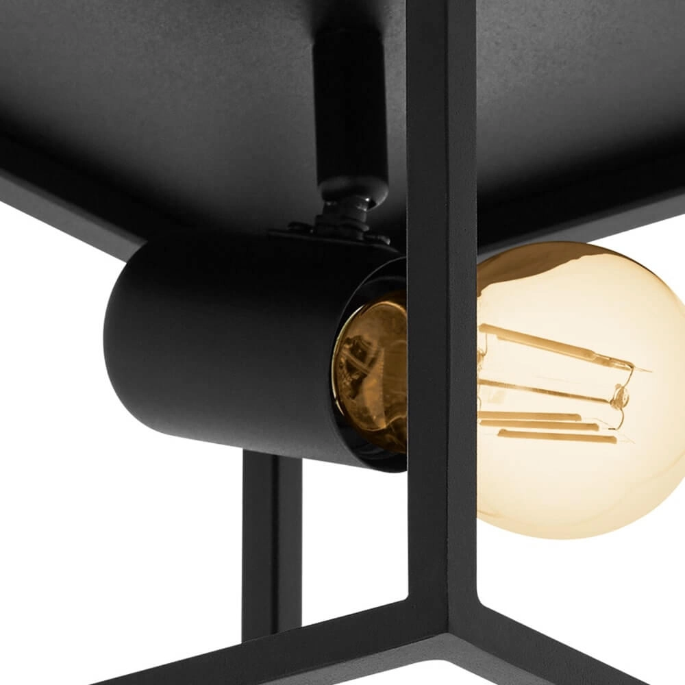 Schwarze Deckenlampe Silentina 1-Licht Eglo 9002759983314